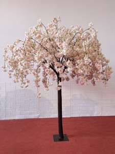 Arbres artificiels de cerisier en fleurs de 1,20 m, personnalisables, en plastique et soie, pour décoration intérieure/extérieure, mariage, Noël, Pâques, haute simulation - Product Image 3