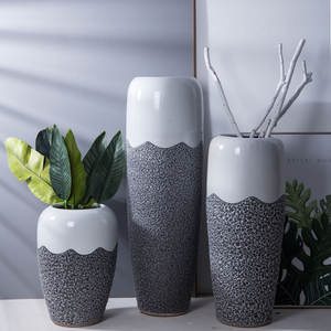 Nordique minimaliste créatif hôtel Villa modèle chambre étage debout <span class=keywords><strong>grand</strong></span> Vase en céramique et <span class=keywords><strong>Pot</strong></span> en argile séchée <span class=keywords><strong>Pot</strong></span> <span class=keywords><strong>de</strong></span> <span class=keywords><strong>fleur</strong></span> - Product Image 2