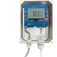 Transmisor de humedad de temperatura industrial con protocolo Modbus TCP, controlador IP68 TH, fuente de alimentación POE, registrador de datos
