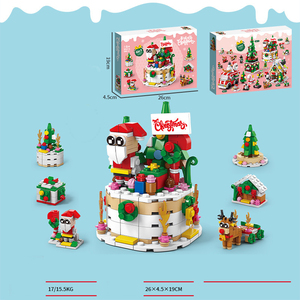 Baby <span class=keywords><strong>Large</strong></span> Kids Creative <span class=keywords><strong>Building</strong></span> <span class=keywords><strong>Blocks</strong></span> Brinquedo De Madeira Educacional Crianças Decoração De Natal - Product Image 5