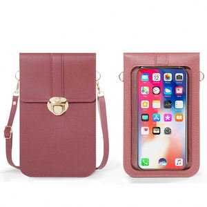 <b>Retro</b> Crossbody Mobile <b>Phone</b> for Women Fashionable Lock Hasp Pu Leather Small Wallet With Touch Screen Compatibility - Product Image 4
