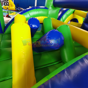 Outdoor commercial bounce house <b>inflatable</b> with slide and pool <b>inflatable</b> water obstacle course for sale - Product Image 5
