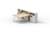 ATWOKA - Bureau de travail moderne de conception récente, poste de travail modulaire avec rangement, luxe pour le personnel