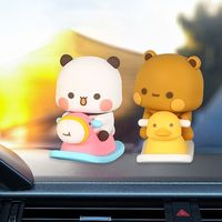 Figurine Bubu Yier Panda, Ornement de Bureau et de Voiture, Jouet de Dessin Animé, Cadeau Tendance pour Hommes et Femmes, Boîte Mystère Anime, Idéal pour un Déménagement