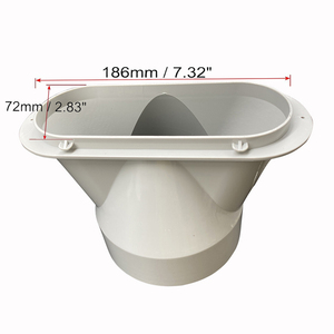 Adaptateur de fenêtre manuel en ABS de 5,1 pouces pour <span class=keywords><strong>climatiseur</strong></span> <span class=keywords><strong>mobile</strong></span> domestique, pièces de rechange pour <span class=keywords><strong>climatiseur</strong></span> de fenêtre - Product Image 2