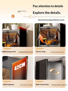 Metal <strong>Tall</strong> Living Room Storage Rack 5-layers Slim Pull-Out Metal Freestanding Unit Cabinet <strong>Narrow</strong> Spaces Multi-Tier <strong>Drawers</strong> - Product Image 4