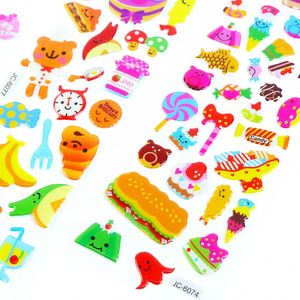 <b>Scrapbooking</b> Bullet Journal Toy Candy Donuts Food Hamburger Puffy Variety Pack Dinosaurs 3D Stickers for Kids - Product Image 4