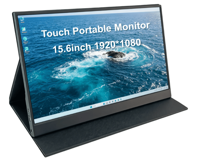 OEM/ODM FHD 1080P 15.6 Inch Touch Screen Portable Monitor IPS HDR LCD Display USB Type-C Monitor Extended Screen for Laptop