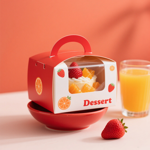 Boîte à gâteaux pour l'emballage de gâteaux et yaourts parfaits et desserts - Product Image 1