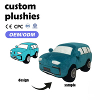 Fabricant OEM/ODM de jouets en peluche pour voiture à motif de dessin animé, jouets en peluche pour voiture de couleur personnalisée, jouets en peluche pour voiture imprimés avec des icônes