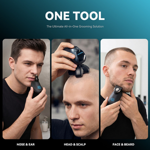 Rasoirs électriques pour hommes chauves, rasoir magnétique 5D pour le visage, tondeuse à <span class=keywords><strong>barbe</strong></span>, étanche IPX7, rechargeable par USB, écran LED - Product Image 5
