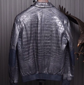 Wholesale Crocodile <b>Leather</b> <b>Blazers</b> | Custom Men's Suit <b>Jackets</b> & Sport Coats OEM Luxury - Product Image 2