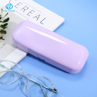 Étui à lunettes en plastique optique boîte à lunettes de lecture colorée emballage boîte à lunettes portable logo personnalisé