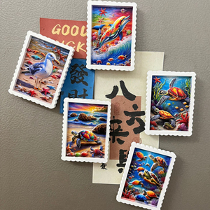 לוגו מותאם אישית שרף הדפסת תלת מימד מגנט למקרר חותמת מגנט למקרר - Product Image 5