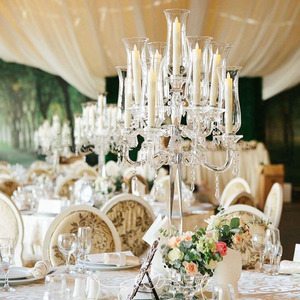 Candelabro alto de cristal, brazos Hurricane 9, MH-Z0115 - Product Image 1