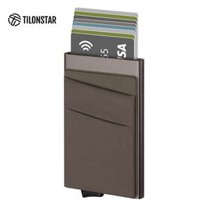 TILONSTAR TVC104, cartera minimalista emergente, tarjetero de aluminio con bolsillo frontal Delgado, tarjetero Oem para trabajo/viaje amigable - Product Image 5