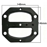 Haut-parleur professionnel en aluminium avec poignée octogonale 148/143, accessoires pour haut-parleur de scène, couvercle en aluminium mat, boîte à fond en fer