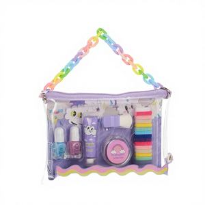 Kit de Maquillaje Infantil Lavable, No Tóxico, Ecológico, con Bolsa, Esmalte de Uñas, Brillo Labial, Rubor - Product Image 1