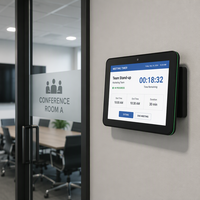 Yeni Hızlı Teslimat Duvara Monte 10.1 İnç Dokunmatik Ekran Wi-Fi POE NFC RFID RK3566 Android LED Işık Çubuklu Toplantı Odası Tableti