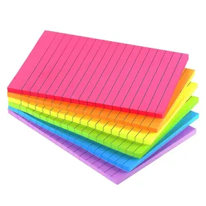 Großhandel Einkaufsliste Diätplan tragbare horizontale Seite farbige superklebende Notiz abreißbares Notizblock