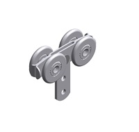 Ensemble de rouleaux latéraux pour rideau, rail de rouleaux Tautliner, support de rouleaux de toit coulissant à quatre roues, ensemble de rouleaux Kin-Slider pour bâche