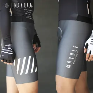 Mcycle personalizza pantaloncini da ciclismo da uomo senza cuciture riflettenti bici pantaloncini da bicicletta imbottiti traspiranti pettorina da ciclismo donna