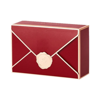Boîte à bonbons de mariage en forme d'enveloppe avec sceau de cire, boîte de dragées de luxe pour mariage, boîte d'emballage pour chocolats et bonbons de mariage