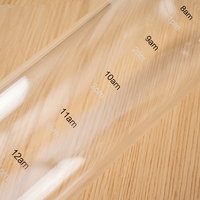 Gobelet en verre gradué résistant à la chaleur 500 ml, transparent, nouvelle bouteille en verre grande capacité avec couvercle, gobelet à boisson