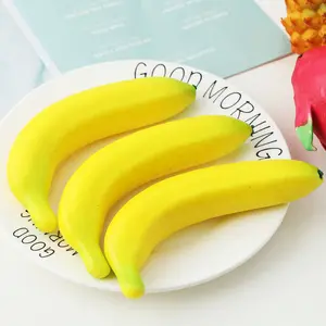 Fake Fruit Banana for Decoration Realistic Lifelike DIY Props Home Decor Decorative Banana Artificial Fruit for Display
