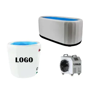 Customized Portable Ice tub inflatable ice bath tub cold plunge ice bath with Ozone disinfection function water chiller for sale