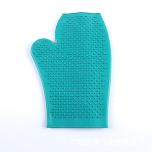 Huafeng Pet Grooming Glove Rubber <b>Massage</b> Bathing For <b>Dog</b> Hair Removal - Product Image 4