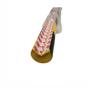 PU plastik tampon şerit siyah ve sarı sağ açı anti-çarpışma şerit yüksek Rebound Pu köpük sızdırmaz şerit