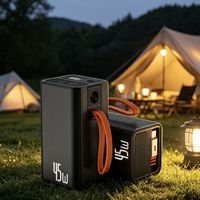 Nouvelle tendance : Batterie externe portable 10000 mAh avec câble, charge rapide PD 45W pour ordinateur portable et MacBook