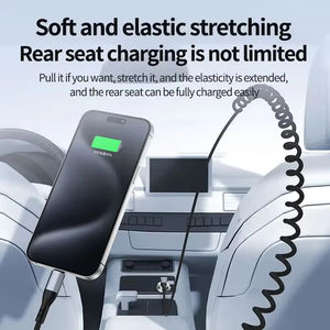 Cable USB C a Tipo C de 240W con Ángulo Recto de 90 Grados, Cable de Carga Rápida con Resorte Compatible con iPhone 15 16 17 Pro Max <span class=keywords><strong>Samsung</strong></span> Xiaomi - Product Image 4