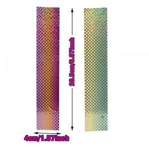 Matériel de leurre 4x20CM en gros pour la fabrication de leurre, imitant le <span class=keywords><strong>film</strong></span> d'écailles de poisson, non collant, matériel de bricolage d'appâts de pêche - Product Image 3