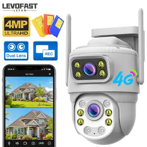 LEVOFAST V380pro 듀얼 렌즈 CCTV 카메라 가정용 풀 컬러 와이파이 카메라 맞춤형 로고가있는 H.265 광각 카메라