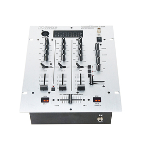 GAX-DM6 Console de mixage professionnelle 6 canaux BT Contrôleur <span class=keywords><strong>DJ</strong></span> Mixeur stéréo Système de mixage audio numérique Contrôle de vitesse avec égaliseur 3 bandes - Product Image 1