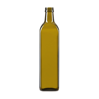 Bouteille d'huile Marasca 75cl, emballage en verre vert, bouteille de vin, bouteilles en verre pour boissons
