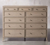 Meubles de rangement de chambre à coucher de luxe de style américain de haute qualité Commode à onze tiroirs
