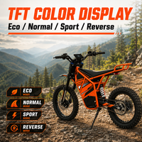 Moto électrique tout-terrain haute vitesse pour adultes DDP porte-à-porte 8000W 72V 40AH SLMD 2X en stock