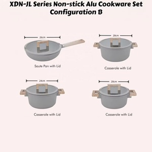 13 pièces de casseroles en aluminium antiadhésif à induction, grandes casseroles en fonte pour les restaurants - Product Image 6