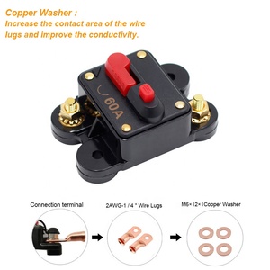 Disjoncteur CC en cuivre pour usage domestique 50A à 300A, automobile, audio, marine, bateau, <span class=keywords><strong>voiture</strong></span> 60A 80A 100A 120A 150A 200A 250A 300A - Product Image 3