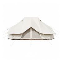 Tente de camping imperméable en toile de coton ignifuge et résistante au soleil, modèle Imperial Clock Double-Top Premium Quatre Saisons, >3000mm