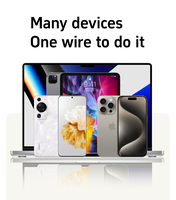Kabel Pengisian Daya Magnetik USB C ke C 240W, Kabel Data Pengisian Cepat Berbahan Nilon untuk iPhone 15 16 17 Ponsel Android