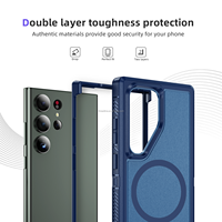 Étui magnétique robuste avec béquille, protection contre les chutes, coque rigide givrée pour Samsung Galaxy S26 Ultra S24 Plus S23 Ultra S25
