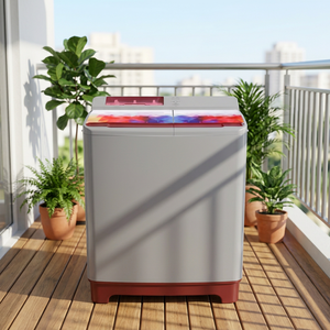 Lave-linge semi-automatique à deux cuves avec fonctions de lavage et d'essorage indépendantes pour un nettoyage pratique des vêtements à domicile - Product Image 4