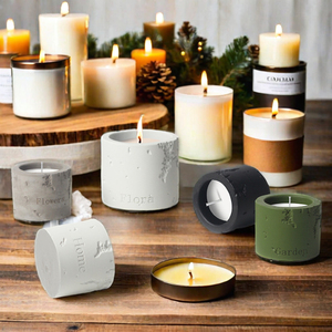 Bougeoir parfumé en <span class=keywords><strong>ciment</strong></span> créatif nordique tasse vide transfrontalière pour bricolage cadeaux de mèche en coton de grande valeur - Product Image 4