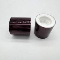 Tapa de rosca de plástico antiderrame personalizada de 24 mm, tapa de doble hélice de ABS para envasado de esencias cosméticas y polvo de carbón