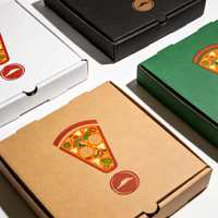 Boîtes à pizza personnalisées imprimées, boîtes à pizza de haute qualité et durables pour les restaurants, fourniture en gros, boîtes à pizza en carton ondulé