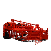 Moissonneuse-batteuse à quatre rangs pour betteraves sucrières, entraînée par tracteur, semi-automatique, haute productivité, avec boîte de vitesses